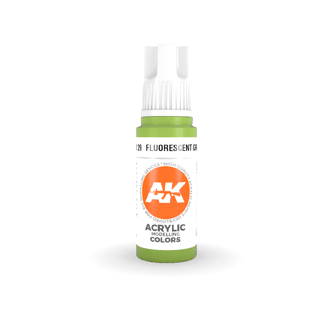 Ak : Fluorescent Green 17ml │ 3rd Generation Acrylique