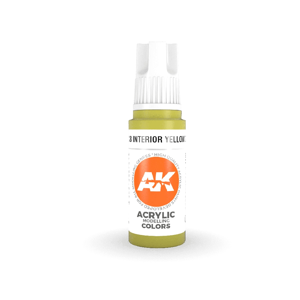 Ak : Interior Yellow Green 17ml │ 3rd Generation Acrylique