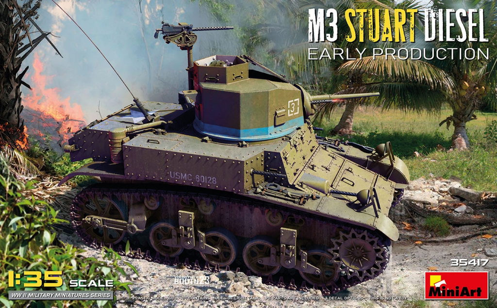 Miniart : M3 Stuart Diesel Early Production 