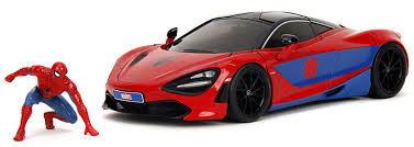 1:24 MCLAREN 720S W/SPIDERMAN FIGURE RED MARVEL