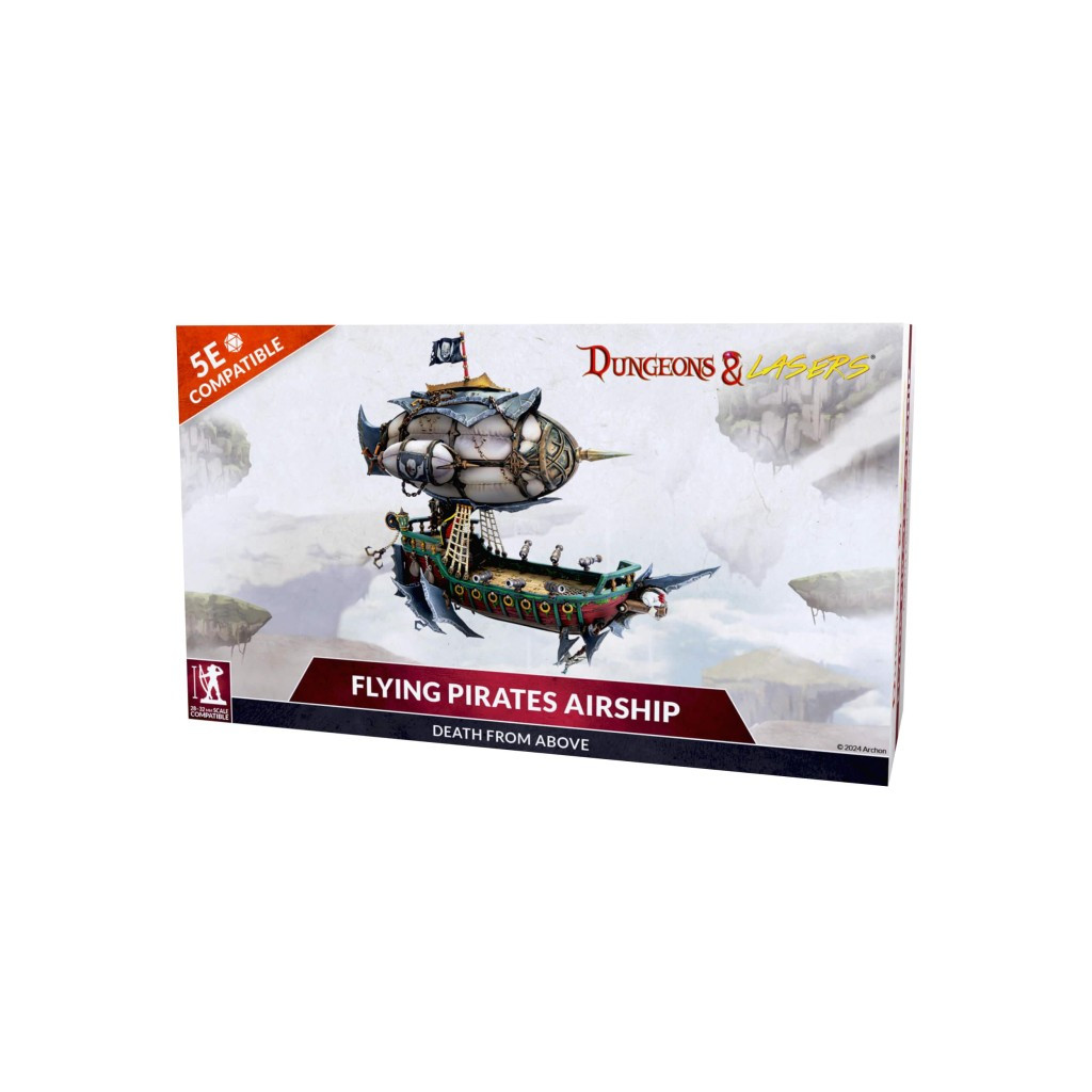 Dungeons & Lasers : Deuslair - Flying Pirates Airship │ Dungeons & Dragons 5E Compatible