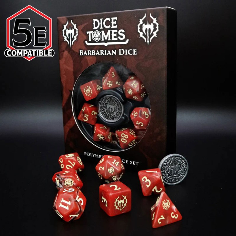 Artefact Games : Set De Dés D&D - Barbare