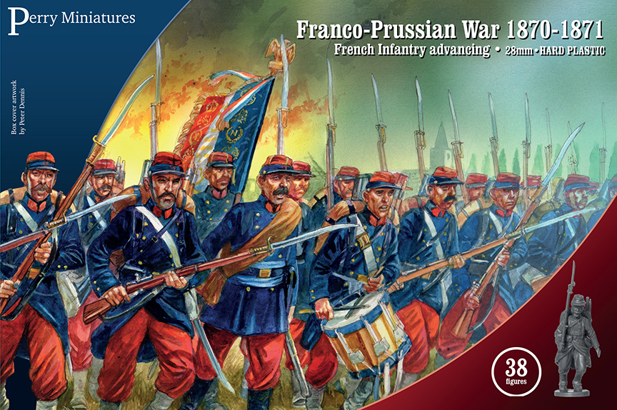 Perry Miniatures : Franco-Prussian War French Infantry advancing