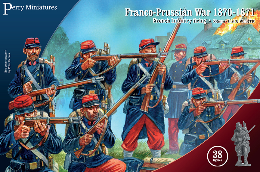 Perry Miniatures : Franco-Prussian War French Infantry firing line