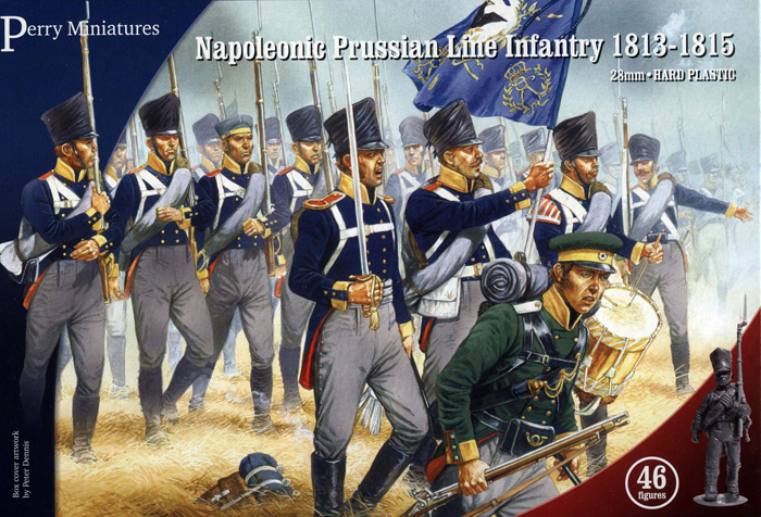 Perry Miniatures : Plastic Prussian Napoleonic Line Infantry and Volunteer Jagers (46 figures)