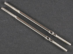 Traxxas : Bielette Turnbuckles (72mm) (Tie rods or optional rear camber rods) (2) [TRX2335]