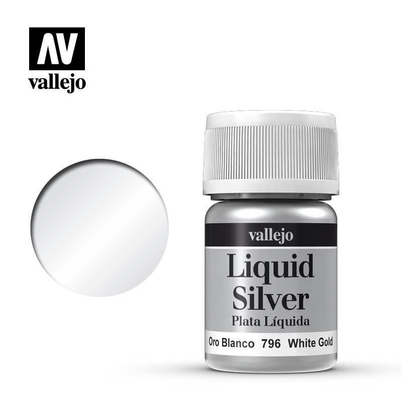 Vallejo : White Gold - Liquid Metal 35ml