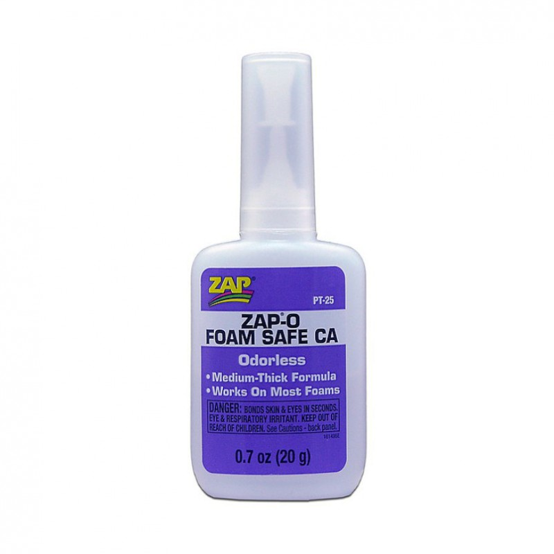 ZAP : Colle Cyano Odorless Zap-O Foam Safe 20gr