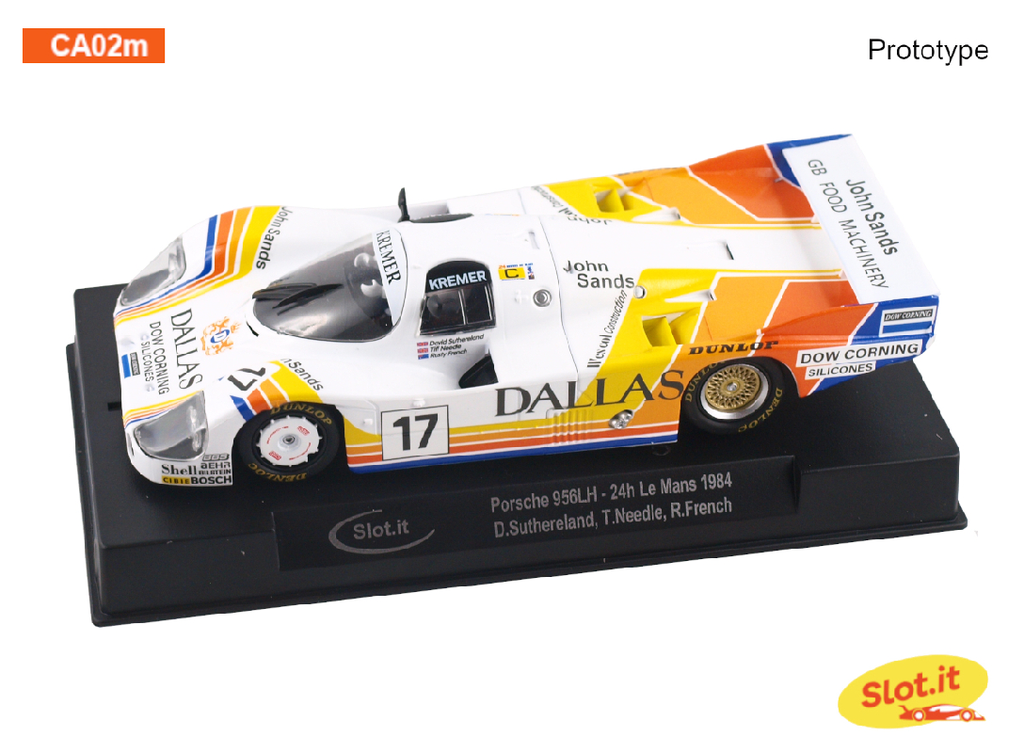 Slot.it : Porsche 956LH Dallas n°17 Le Mans 1984 Sutherland-Needell-French