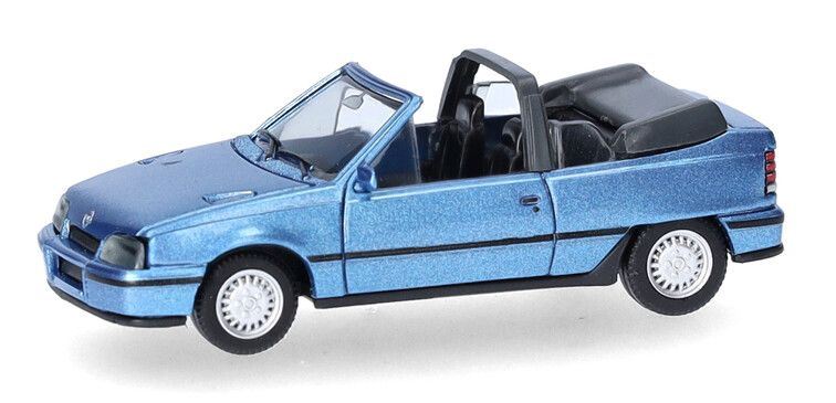 Opel Kadett E Gsi cabrio, blauw metallic