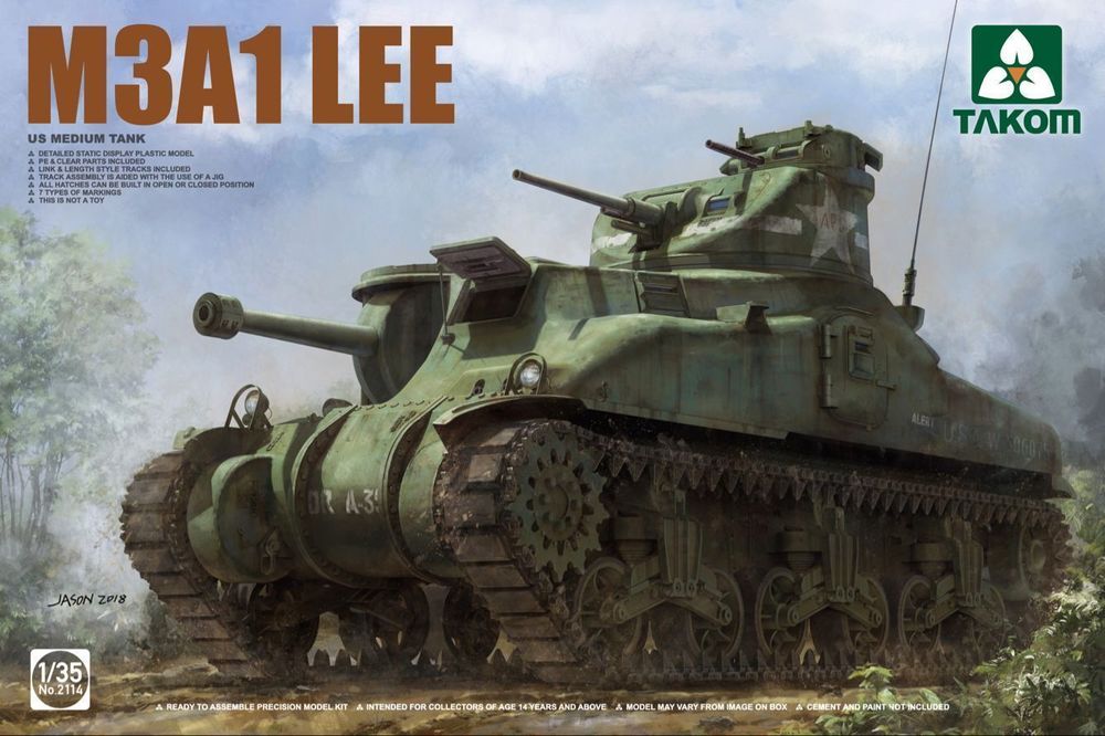 Takom : US Medium Tank M3A1 LEE