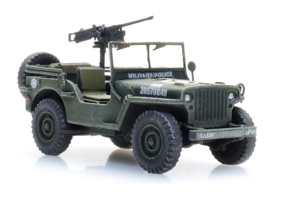 Artitec : US Jeep Willys Avec Mitrailleuse 