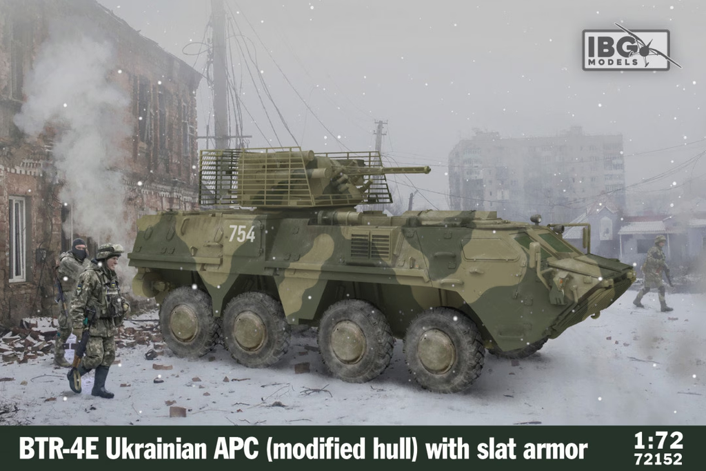 IBG : Ukrainian APC BTR-4E (modified hull) │ slat armor 