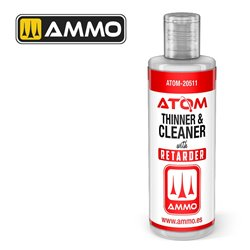 Ammo Mig : Atom Thinner & Cleaner acrylique avec Retarder (60ml) 