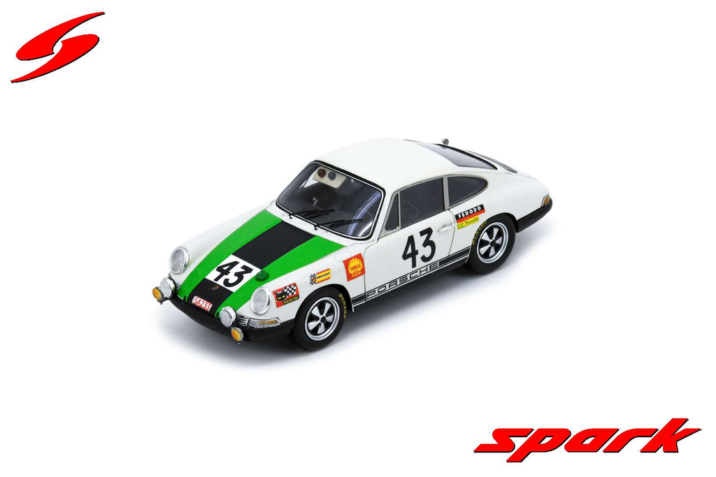 Spark models : Porsche 911T No.43 12th Le Mans 24H 1968 J-P. Gaban - R. Vanderschrick