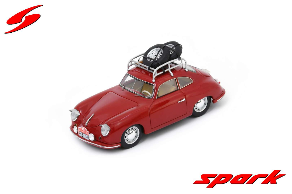 Spark models : Porsche 356 1100 No.402 Rally Monte Carlo 1953 Merck & Von Jungenfeld