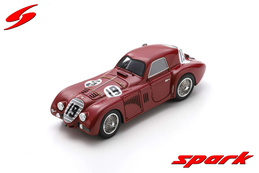 Spark models : Alfa Romeo 8C 2900 B No.19 24H Le Mans 1938 R. Sommer - C. Biondetti