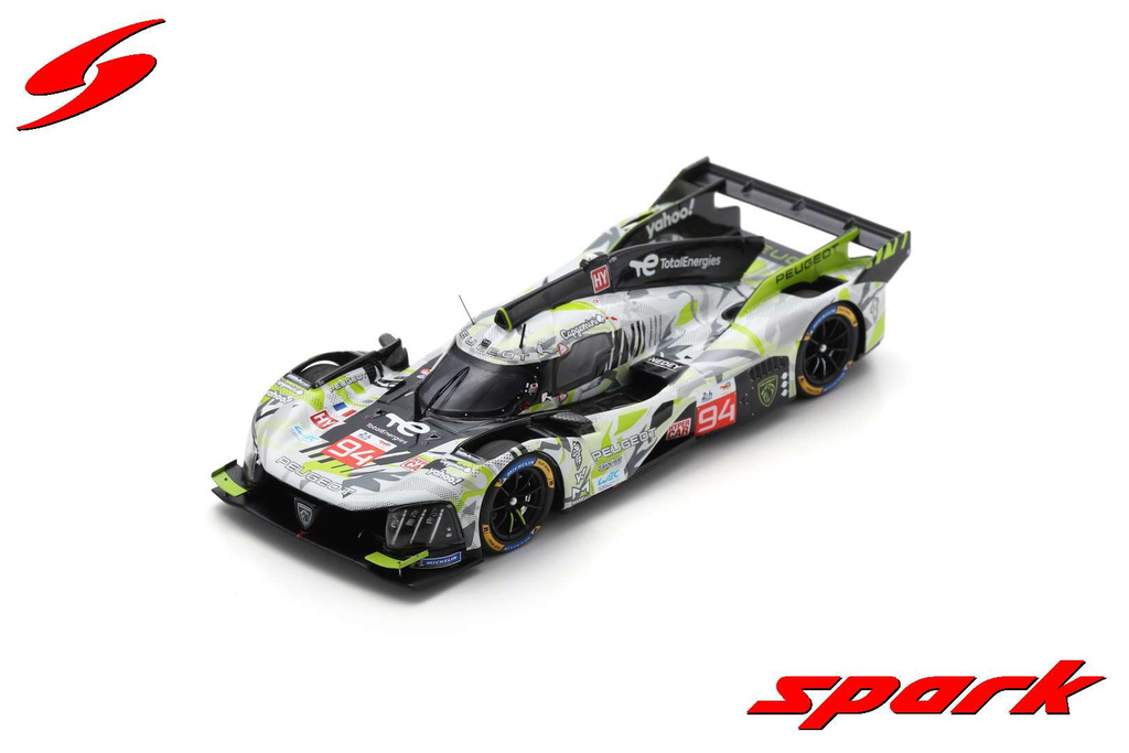 Spark models : Peugeot 9X8 No.94 PEUGEOT TOTALENERGIES Le Mans 24H 2024 S. Vandoorne - P. di Resta - L. Duval