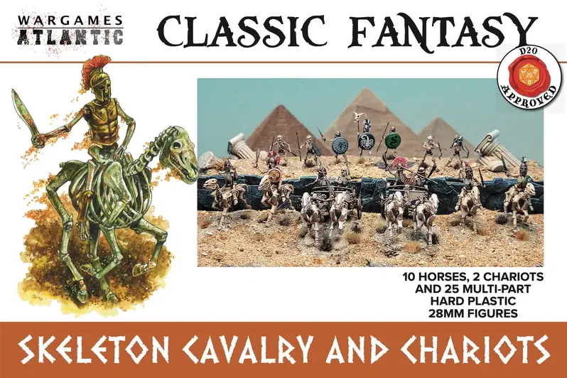 Wargames Atlantic : Skeleton Cavalry and Chariots