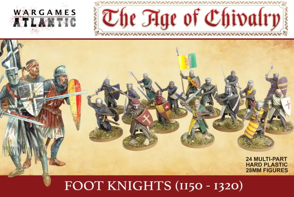 Wargames Atlantic : Foot Knights │ The Age of Chivalry (1150 - 1320)