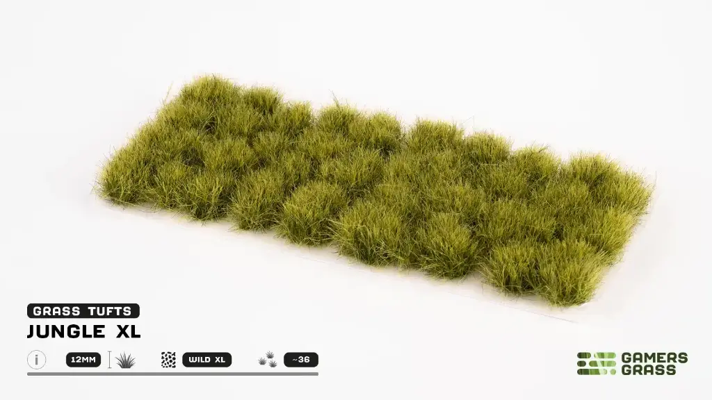 Gamers Grass : Jungle XL 12mm │ Touffes d'Herbes