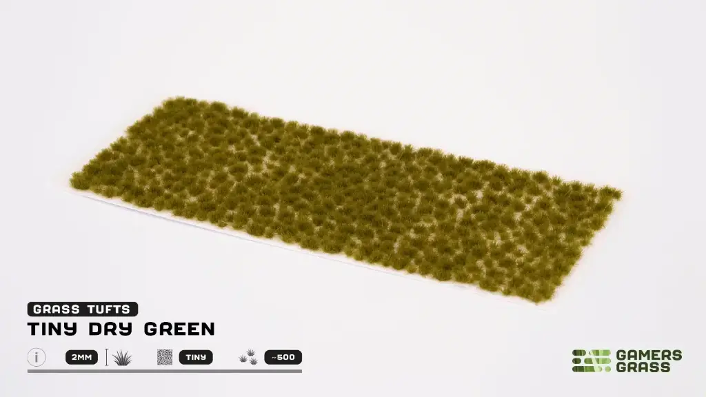 Gamers Grass : Tiny Tufts Dry Green (500pcs) │ Touffes d'Herbes