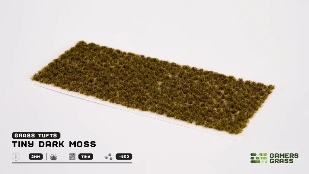 Gamers Grass : Tiny Tufts Dark Moss (500Pcs) │ Touffes d'Herbes