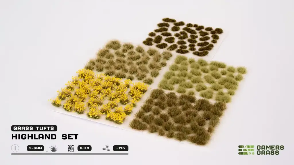 Gamers Grass : Highland Tuft Set (175pcs) │ Grass Tuft Set