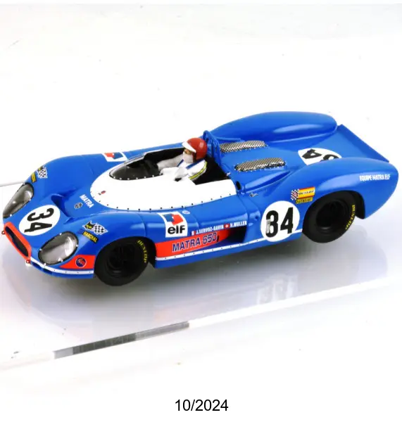 Le Mans Miniatures : Matra 650 n°34 Le Mans 1969 Johnny Servoz-Gavin & Herbert Müller 