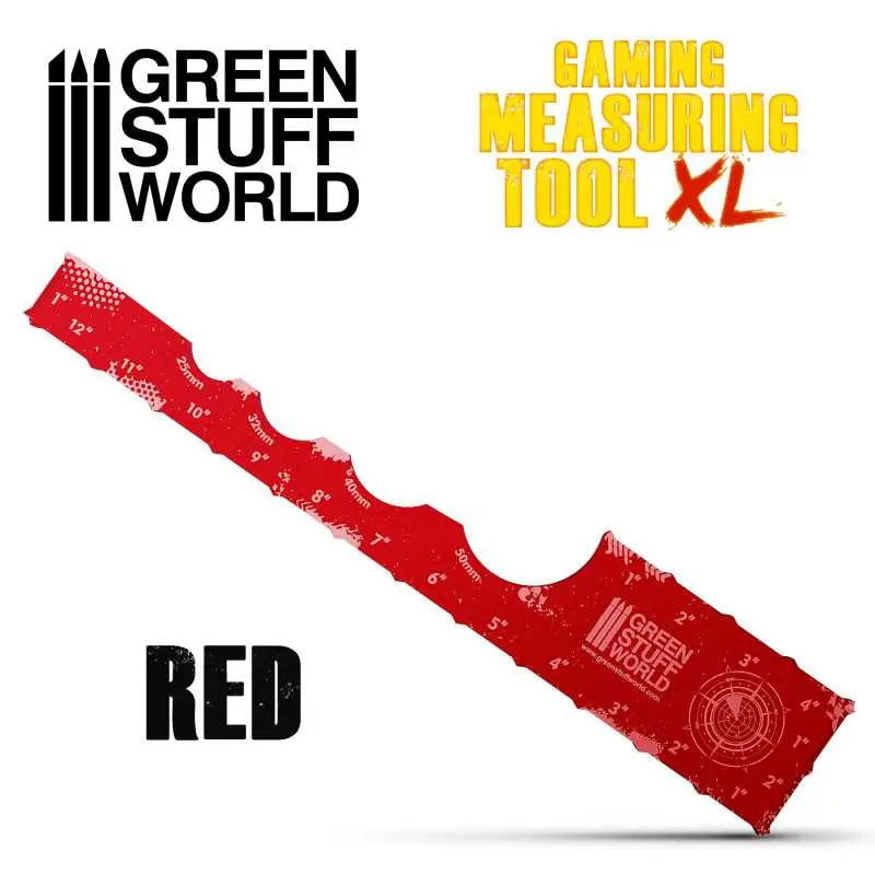 Green Stuff : Mesureur Gaming │ Rouge 12 pouces 