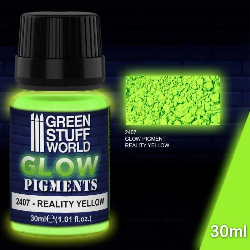 Green Stuff : Pigment Phosphorescent │ JAUNE VERDÂTRE de la RÉALITÉ 