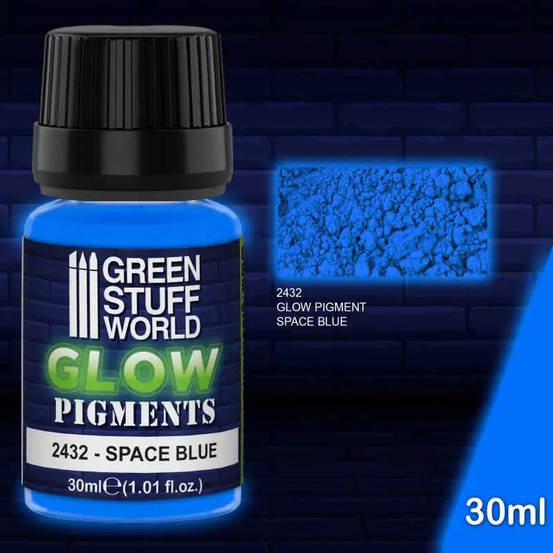 Green Stuff : Pigments Glow in the Dark - SPACE BLUE