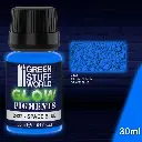 Green Stuff : Pigments Glow in the Dark - SPACE BLUE