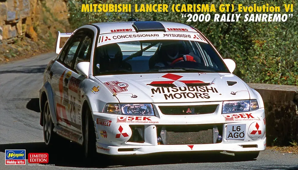 Hasegawa : Mitsubishi Lancer (Carisma GT) Evolution VI "2000 Rally Sanremo"