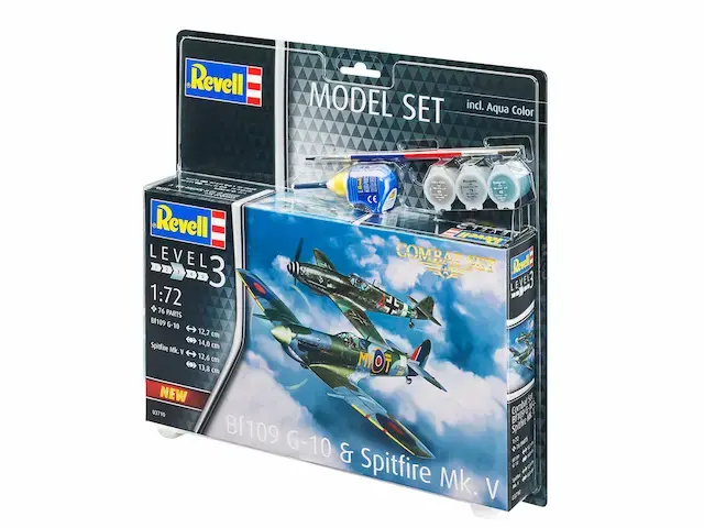 Revell : Bf109G-10 & Spitfire Mk.V │ Avec Kit de démarrage 