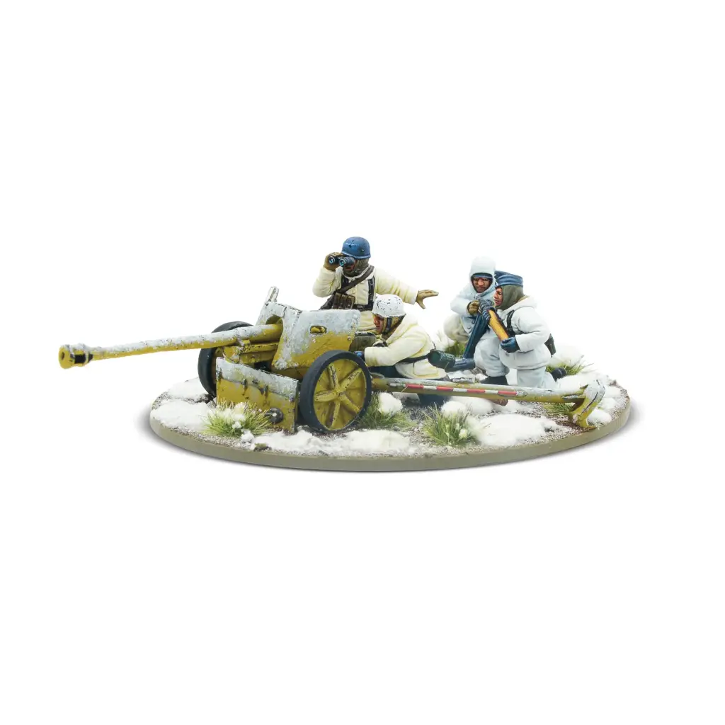 Bolt Action : Fallschirmjager (winter) 75mm PaK 40 Anti-Tank gun