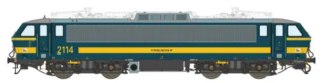 Lsmodels : Locomotive électrique 21xx Bleu et Jaune SNCB-NMBS DC