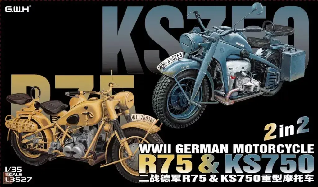 Great Wall Hobby : R75 & KS750 German Motorcycle