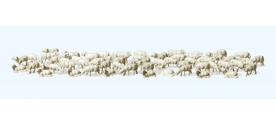 Preiser : Troupeau de Moutons (60Pcs) 