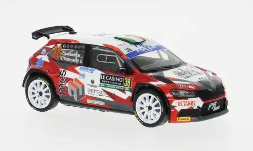 Ixo Models : Skoda Fabia │ No.38 Rallye Monte Carlo 2024 │ Locatelli.M - Tiraboschi.S