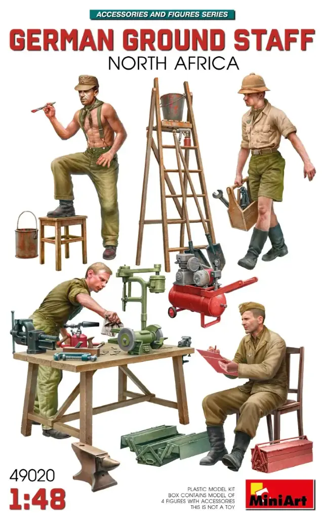 MiniArt : German Ground Staff w/Accessories. North Africa 