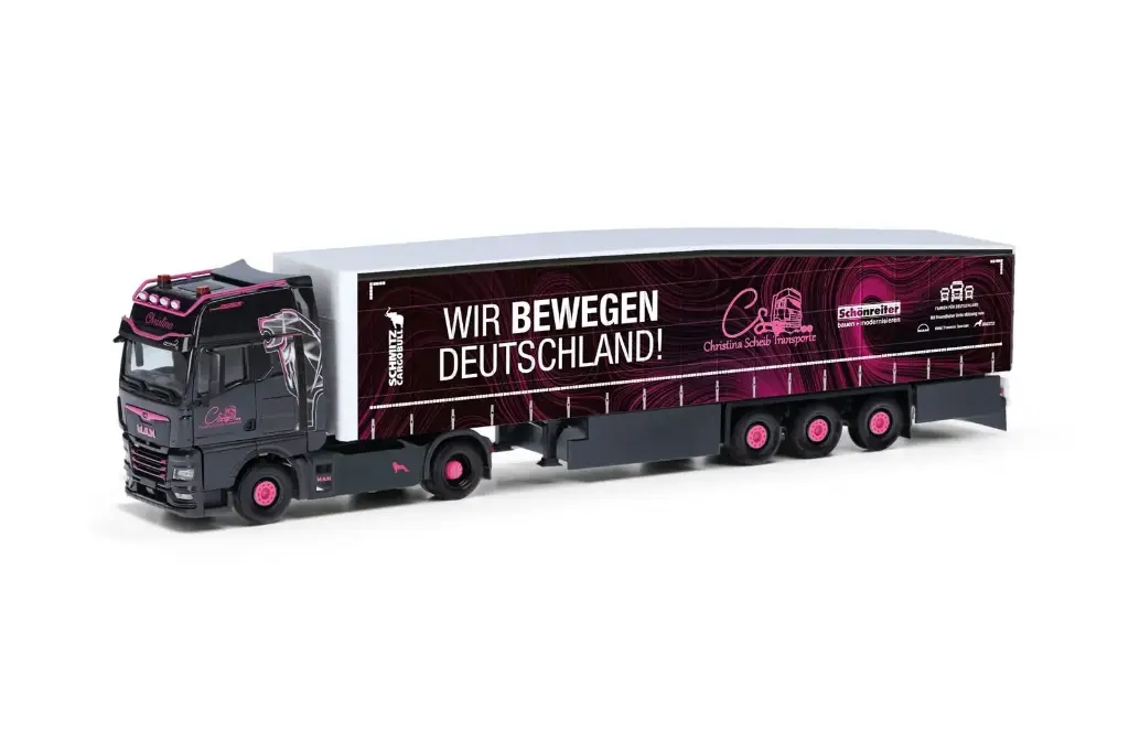 Herpa : Man TGX GX semi bache 