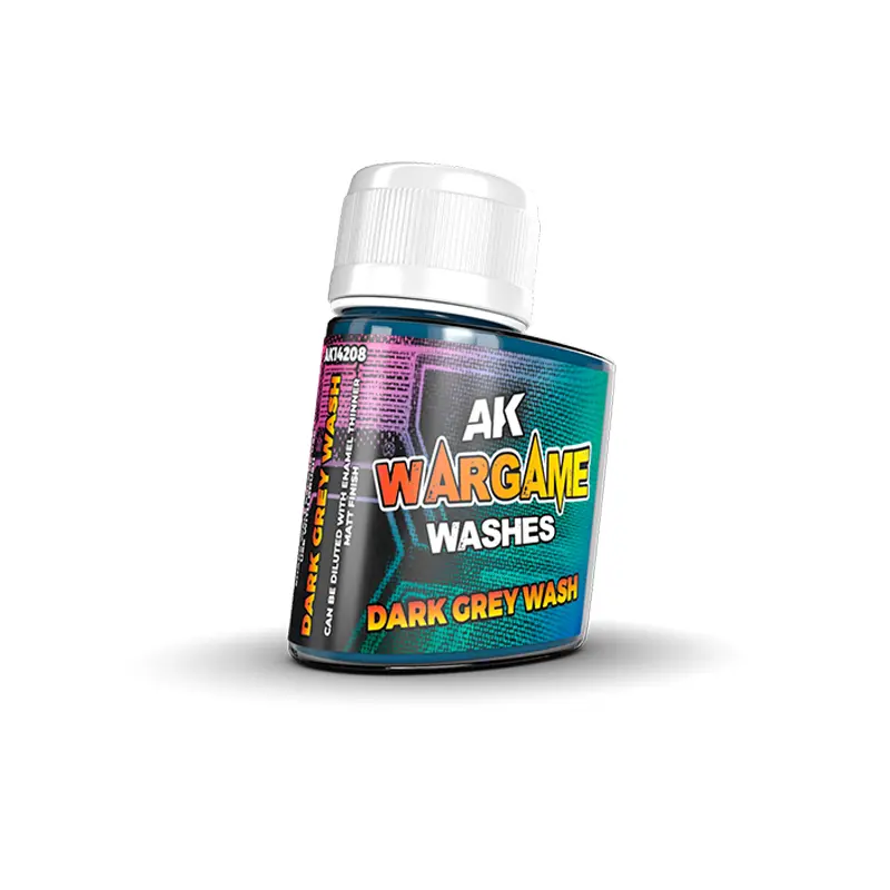 Ak : Wargame Wash Series │ Dark Grey (35ml)