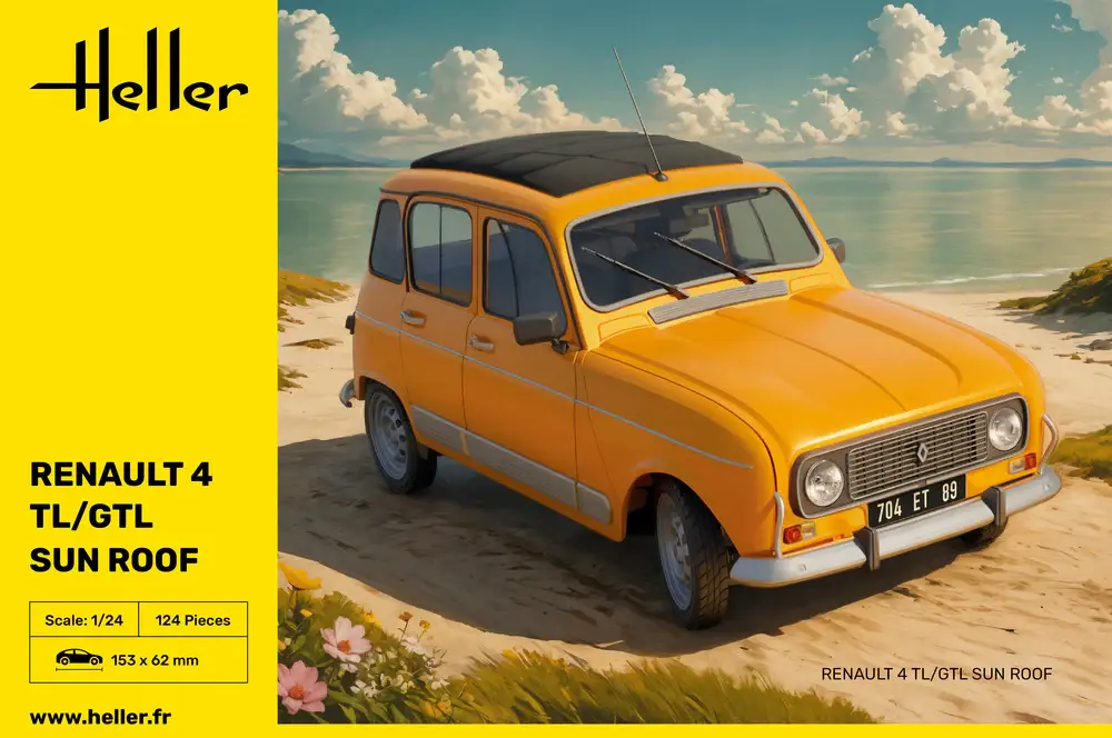 Heller : Renault 4 TL/GTL Sun Roof 