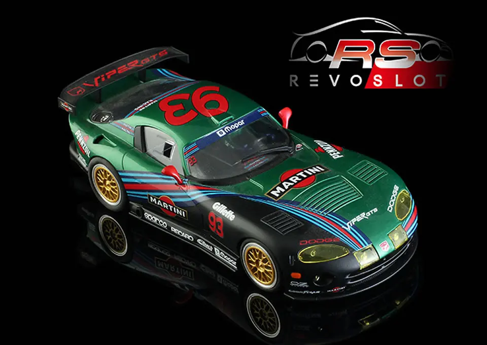 Revoslot : Dodge Viper GTS-R n°93 Team Martini Racing Verte