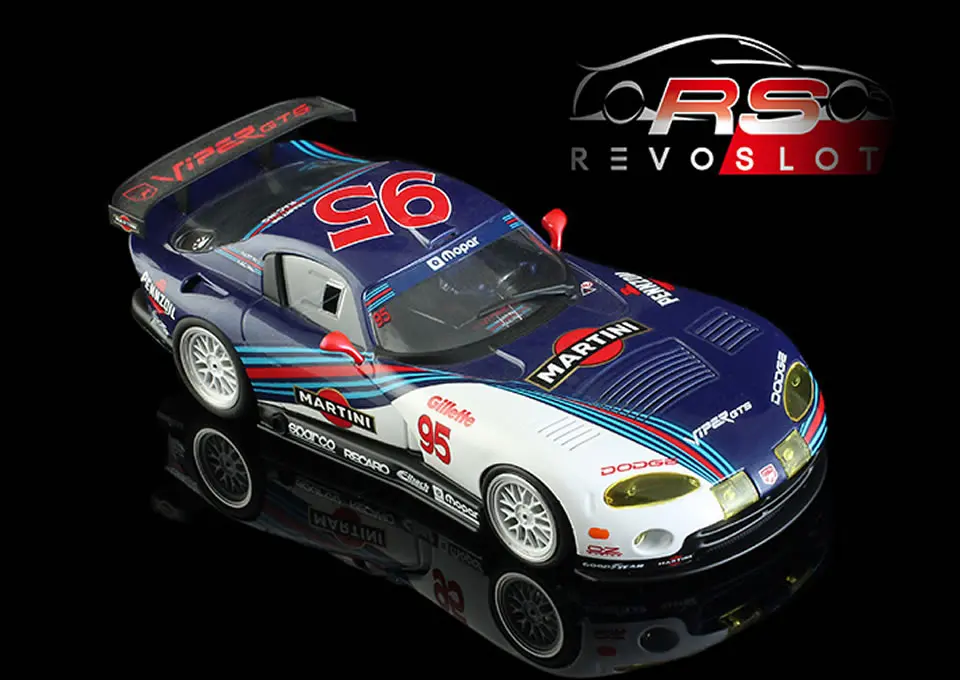 Revoslot : Dodge Viper GTS-R n°95 Team Martini Racing Bleu