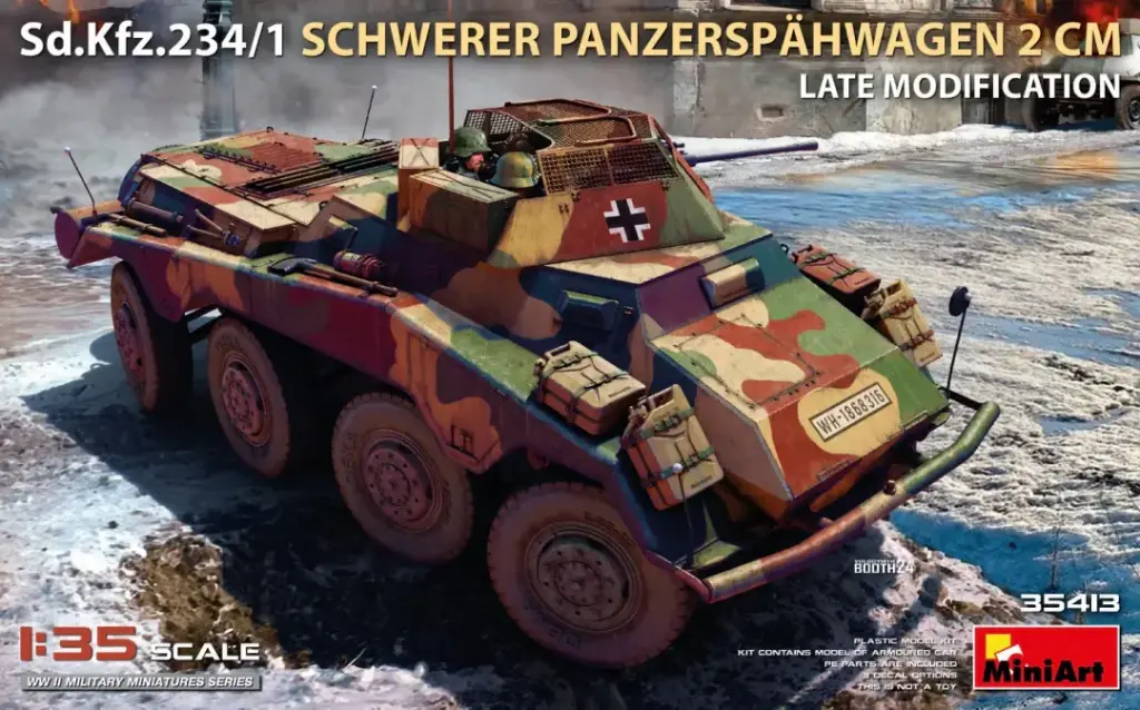 MiniArt : Sd.Kfz.234/1 Schwerer Panzerspähwagen (2 cm) Late Mod. 