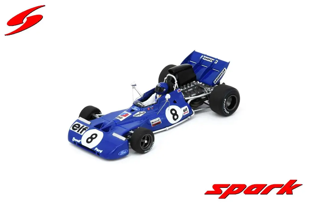 Spark model: Tyrrell 004 No.8 French GP 1972 Patrick Depailler