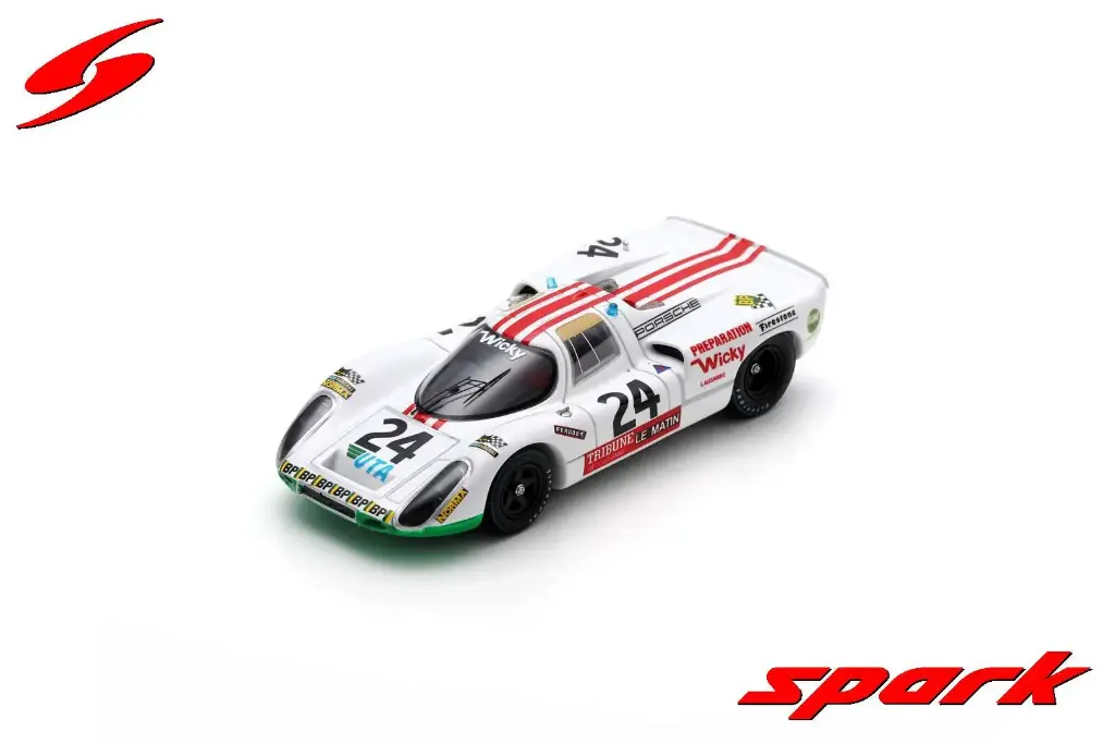 Spark model : Porsche 907s No.24 18th Le Mans 24H 1972 P. Mattli - H. Bayard - W. Brun