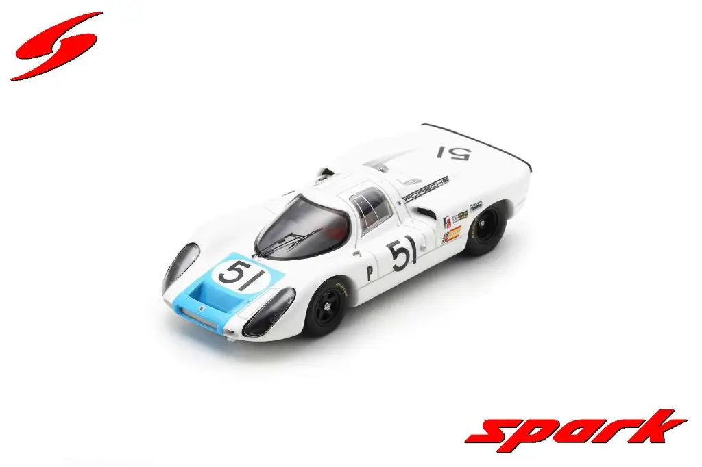 Spark model : Porsche 907 No.51 2nd 12H Sebring 1968 V. Elford - J. Neerpasch